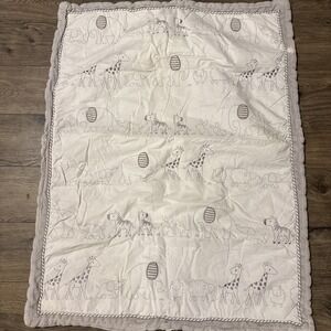 Cloud Island Baby Blanket Two by Two Animal Parade Comforter Reversible Stripe